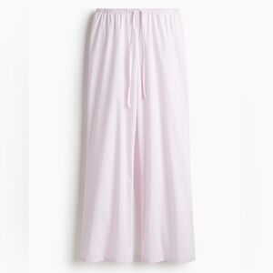 H&M Stripped Linen Pants - Pink and White